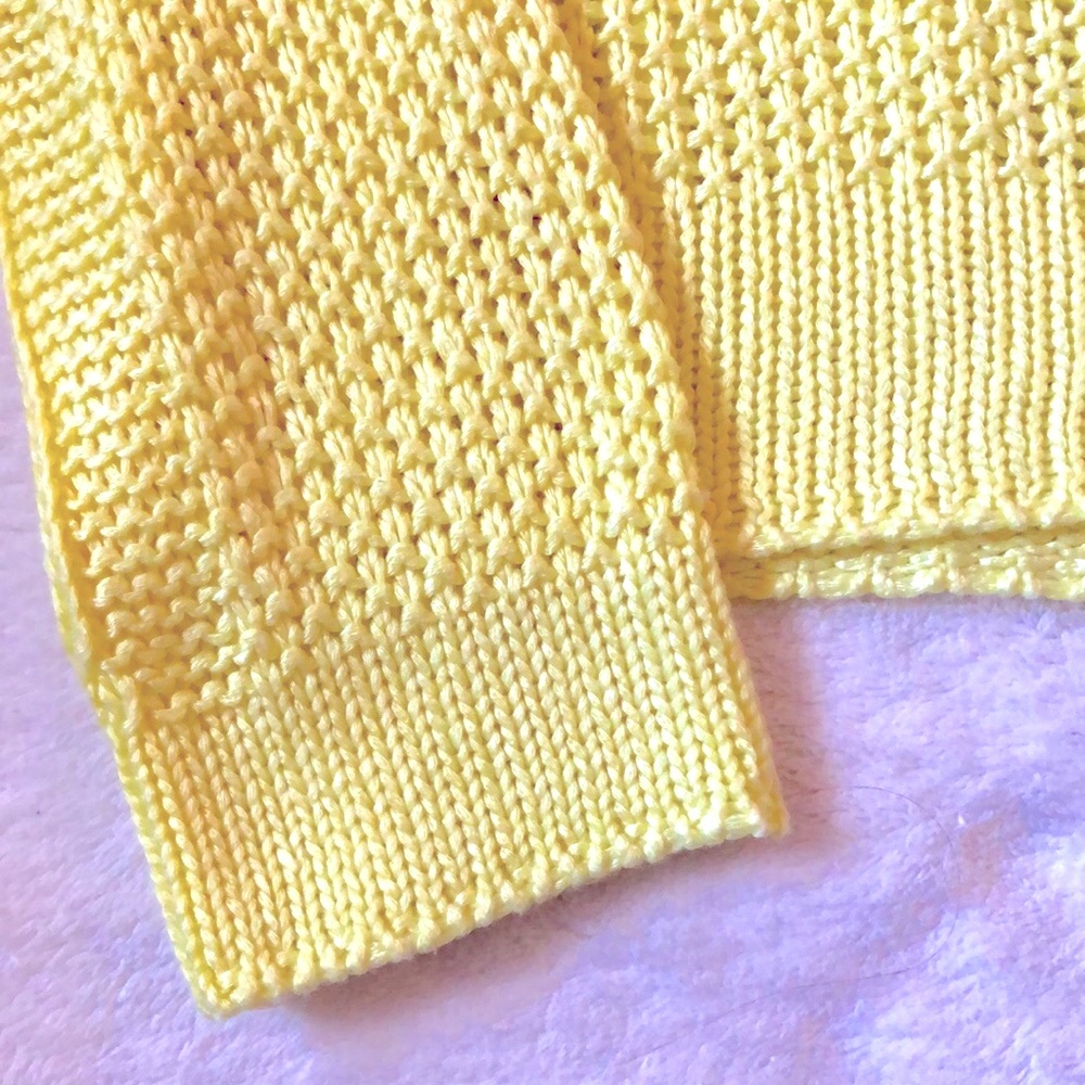 F21 Vibrant Yellow Knit Long Sleeve Sweater Top | small - Picture 5 of 6